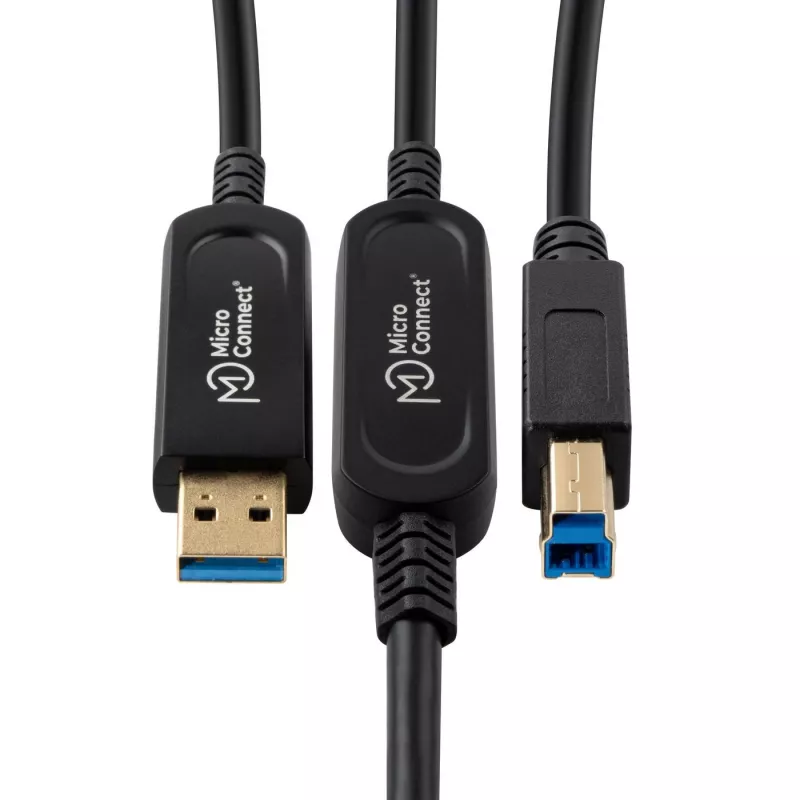 Microconnect MC-USB3.0AB10OP USB-kaapeli USB 3.2 Gen 2 (3.1 Gen 2) 10 m USB A USB B musta