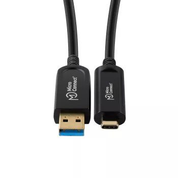 Microconnect MC-USB3.2CA10OP USB-kaapeli USB 3.2 Gen 2 (3.1 Gen 2) 10 m USB-A USB-C musta