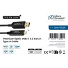 Microconnect MC-USB3.2CA20OP USB-kaapeli USB 3.2 Gen 2 (3.1 Gen 2) 20 m USB A USB C musta