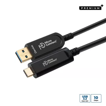 Microconnect MC-USB3.2CA5OP USB-kaapeli USB 3.2 Gen 2 (3.1 Gen 2) 5 m USB A USB C musta