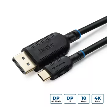 Microconnect MC-USBCDP3 videokaapeli-sovitin 3 m USB Type-C DisplayPort musta