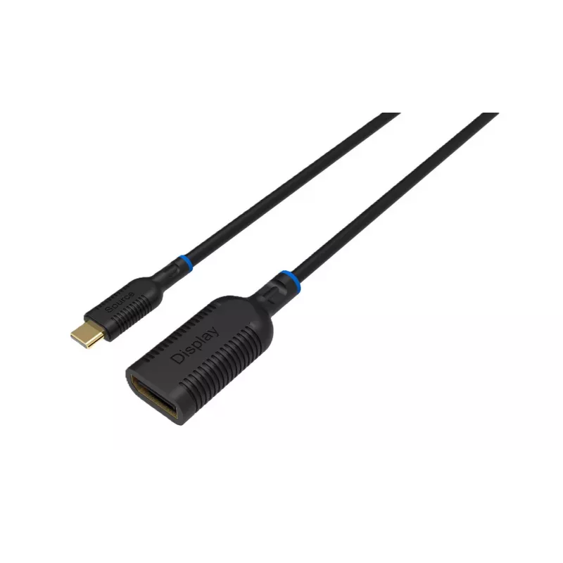Videokaapeli-sovitin Microconnect MC-USBCDP-A 0,2 m USB Type-C - DisplayPort musta