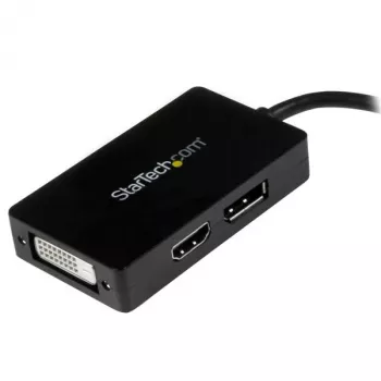 StarTech.com Travel A/V-sovitin: 3-in-1 Mini DisplayPort - DisplayPort, DVI tai HDMI -muunnin