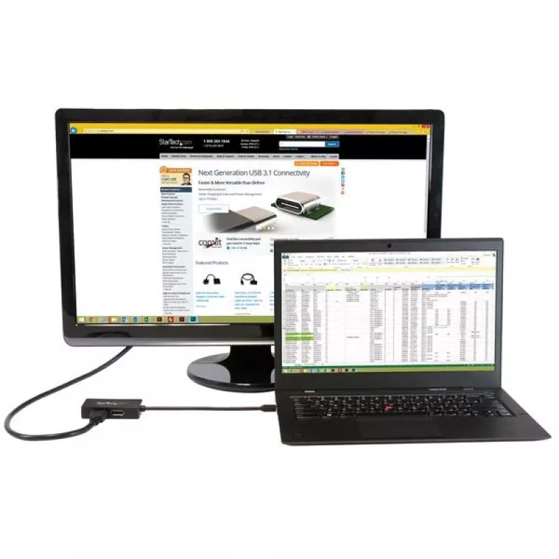 StarTech.com Travel A/V-sovitin: 3-in-1 Mini DisplayPort - DisplayPort, DVI tai HDMI -muunnin