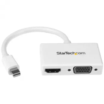 StarTech.com matka-A/V-sovitin: 2-in-1 Mini DisplayPort - HDMI tai VGA -muunnin - valkoinen
