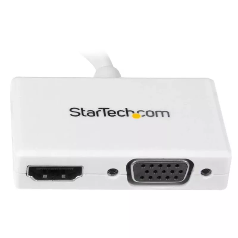 StarTech.com matka-A/V-sovitin: 2-in-1 Mini DisplayPort - HDMI tai VGA -muunnin - valkoinen