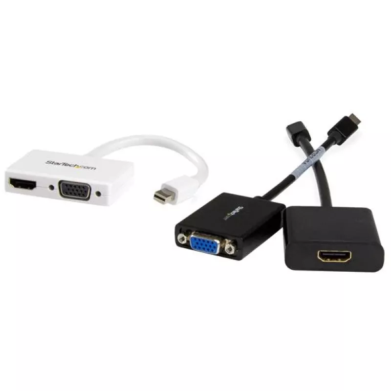 StarTech.com matka-A/V-sovitin: 2-in-1 Mini DisplayPort - HDMI tai VGA -muunnin - valkoinen