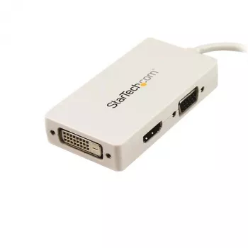 StarTech.com Travel A/V -sovitin: 3-in-1 Mini DisplayPort - VGA DVI tai HDMI -muunnin - valkoinen
