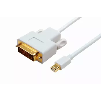 Microconnect MDPDVI1 videokaapelisovitin 1 m Mini DisplayPort DVI-D valkoinen