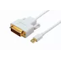 Microconnect MDPDVI2 videokaapelisovitin 2 m DVI-D mini DisplayPort valkoinen