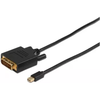 Microconnect MDPDVI2B videokaapelisovitin 2 m Mini DisplayPort DVI-D musta