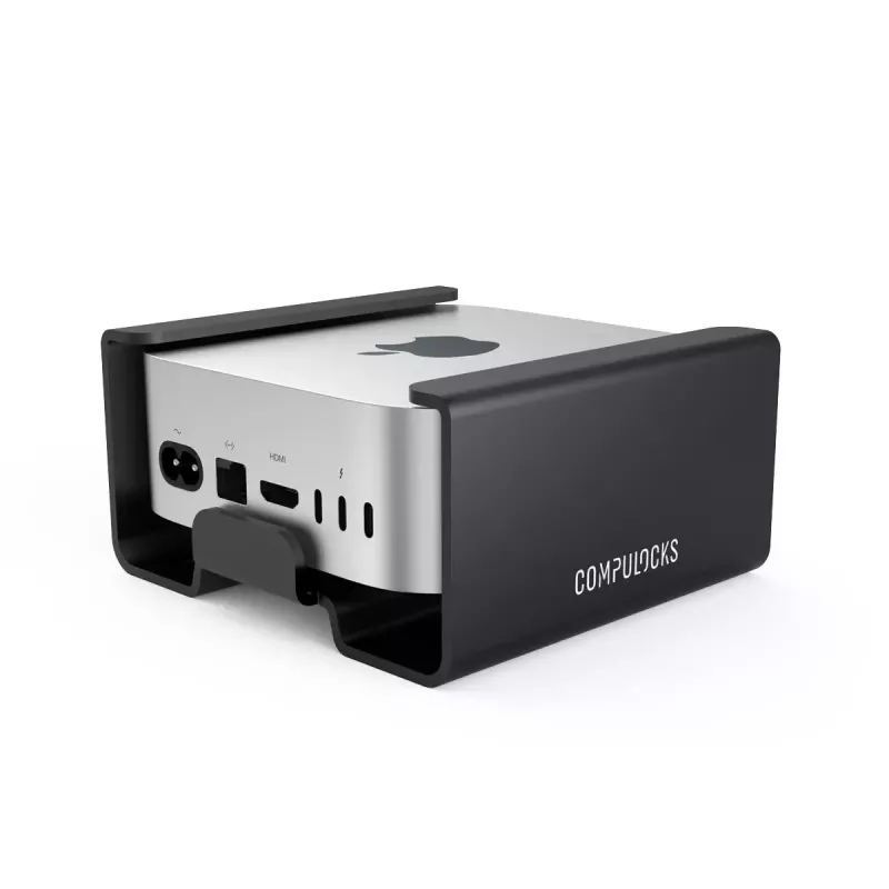 Compulocks Mac mini M4 2024 turvakiinnike lukkopäällä musta