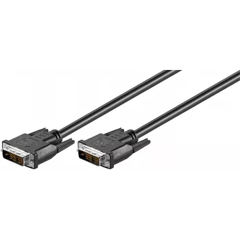 Microconnect MONCCS1 DVI-kaapeli 1 m DVI-D musta