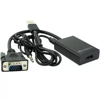 Microconnect MONGGHDMI videokaapeliadapteri 0,3 m HDMI Type-A (standardi) VGA (D-Sub) musta