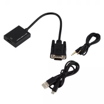 Microconnect MONGGHDMI videokaapeliadapteri 0,3 m HDMI Type-A (standardi) VGA (D-Sub) musta