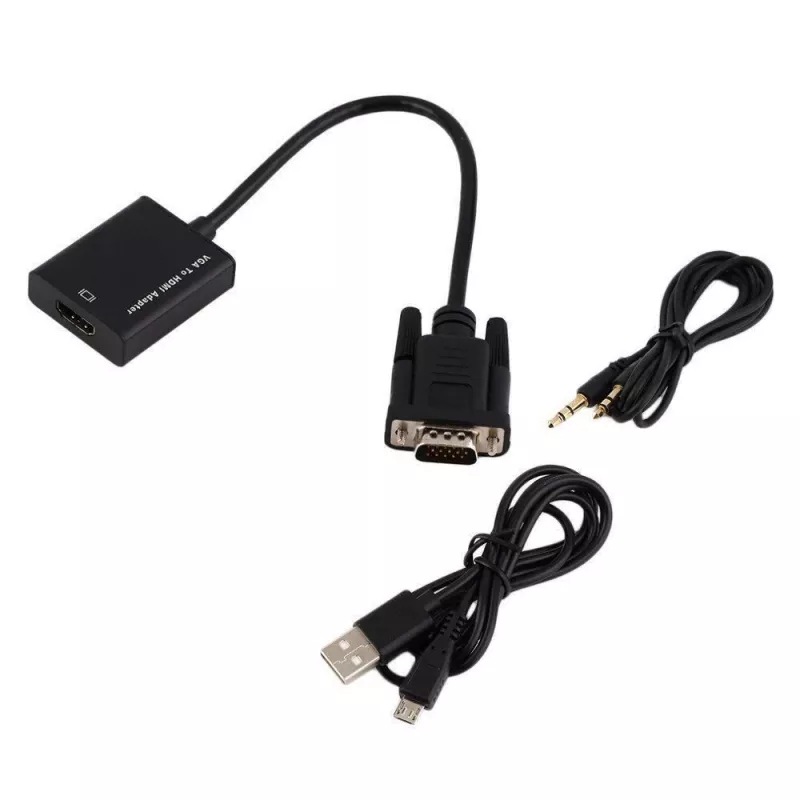 Microconnect MONGGHDMI videokaapeliadapteri 0,3 m HDMI Type-A (standardi) VGA (D-Sub) musta