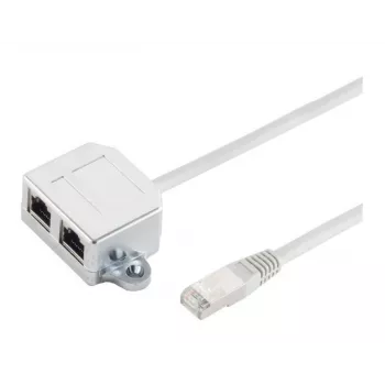 Microconnect MPK418 RJ45-kaapelin haarukka (Y-sovitin), RJ45 -> 2x RJ45, musta