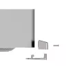 Compulocks Mac Studio Ledge Lock -sovitin avaimellinen kaapelilukko hopea