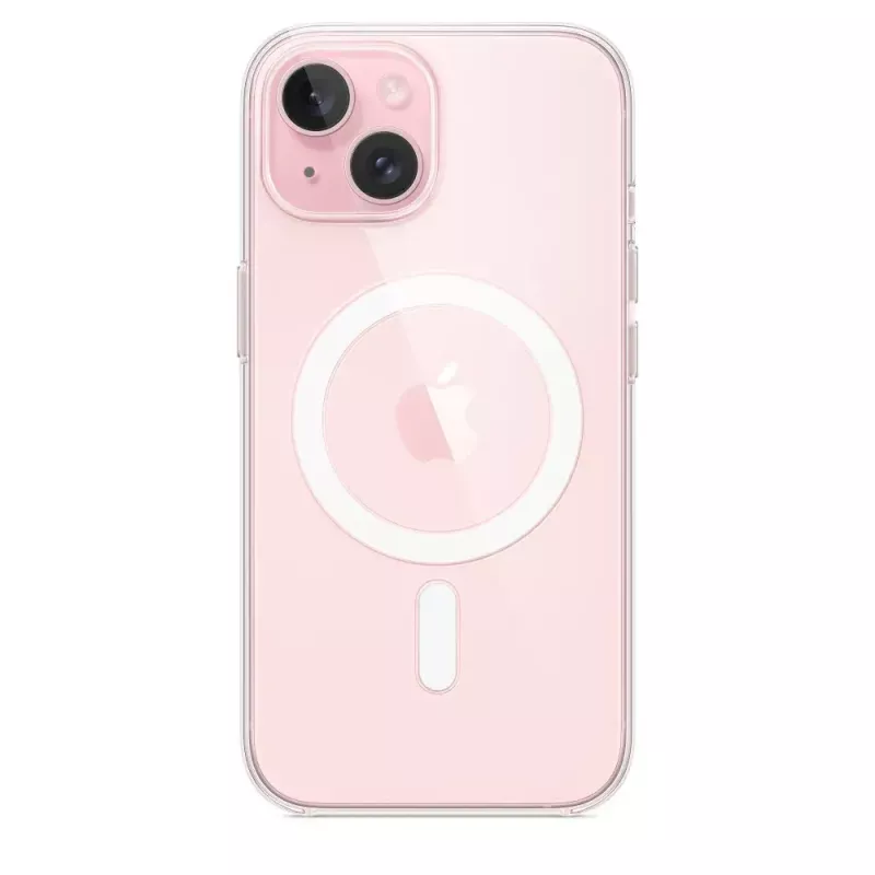 Suojakotelo iPhone 15:lle Apple, MagSafe, läpinäkyvä, PC, 6,1 tuuman näytölle