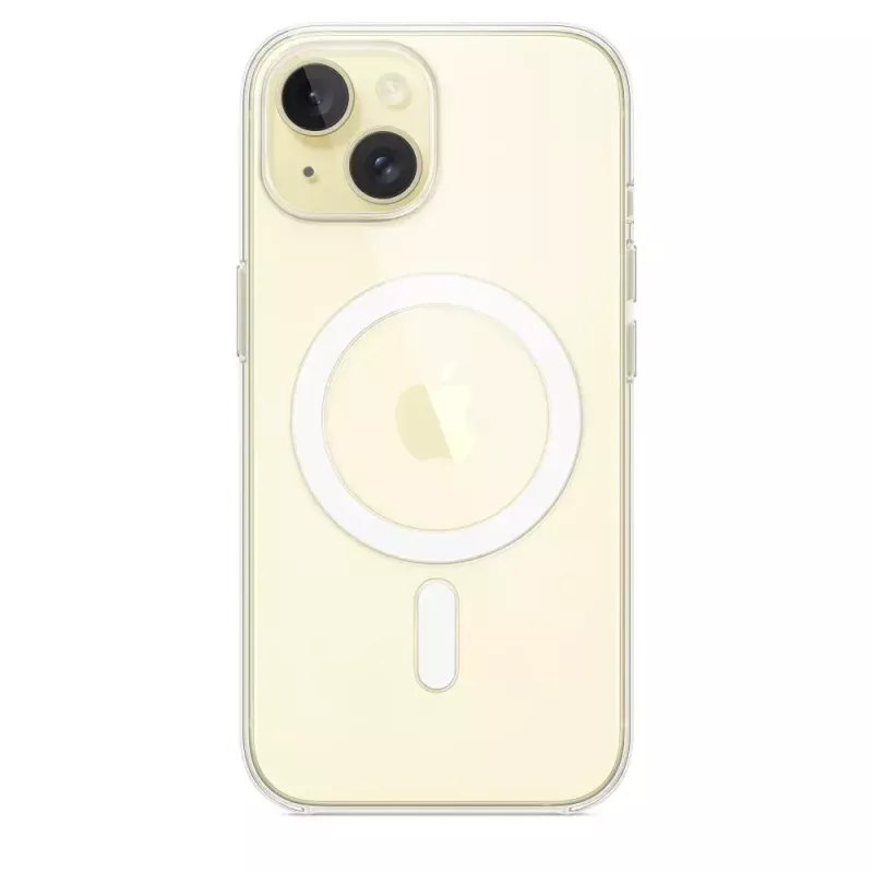 Suojakotelo iPhone 15:lle Apple, MagSafe, läpinäkyvä, PC, 6,1 tuuman näytölle