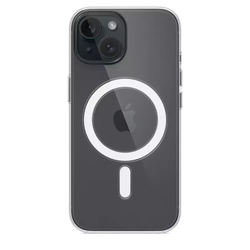 Suojakotelo iPhone 15:lle Apple, MagSafe, läpinäkyvä, PC, 6,1 tuuman näytölle