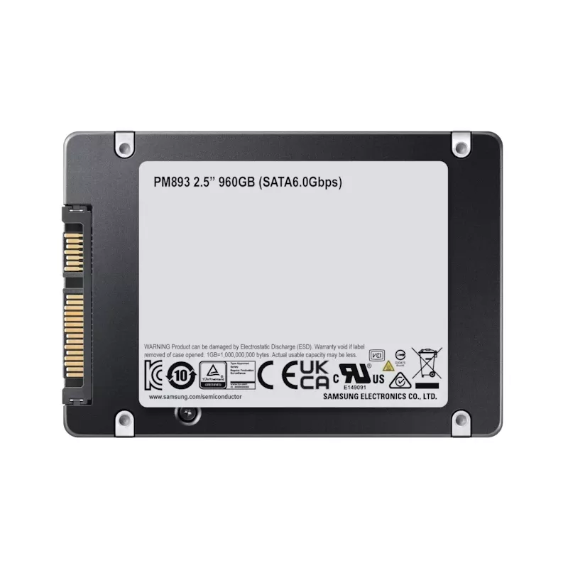 Samsung PM893 3,84 TB 2,5 tuuman Serial ATA III V-NAND TLC