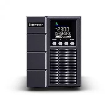 Keskeytymätön virransyöttö CYBERPOWER OLS1000EA, online-kaksoismuunnos, 1 kVA/900 W, 3× IEC C13 -lähtöä, puhdas sini, LCD, torni
