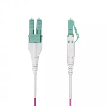 StarTech.com 1m (3ft) LC-LC (UPC) OM4 monimuotokuitu kaapeli, Erika Violet, 50/125µm, 40G/100G, LOMMF/VCSEL, Uniboot kuituhyppylanka, OFNR Riser -luokitus