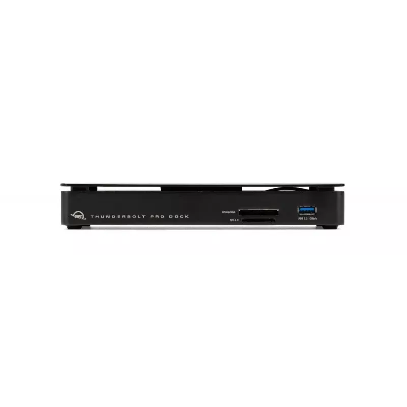 OWC Thunderbolt Pro Dock langallinen Thunderbolt 3 musta 85W virransyöttö 40 Gbit/s