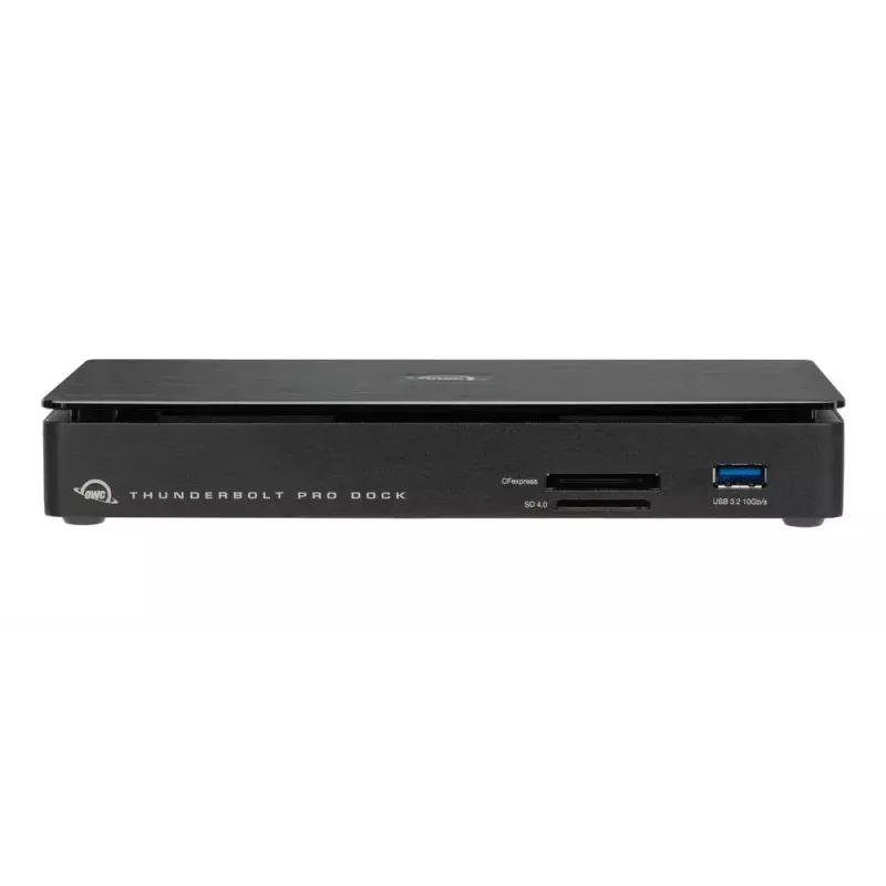 OWC Thunderbolt Pro Dock langallinen Thunderbolt 3 musta 85W virransyöttö 40 Gbit/s
