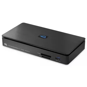 OWC Thunderbolt Pro Dock langallinen Thunderbolt 3 musta 85W virransyöttö 40 Gbit/s
