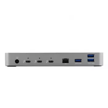 OWC Thunderbolt 4 langallinen telakka musta harmaa 3,5 mm Ethernet 1000 Mbit/s