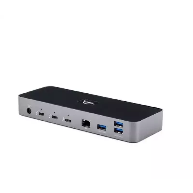 OWC Thunderbolt 4 langallinen telakka musta harmaa 3,5 mm Ethernet 1000 Mbit/s