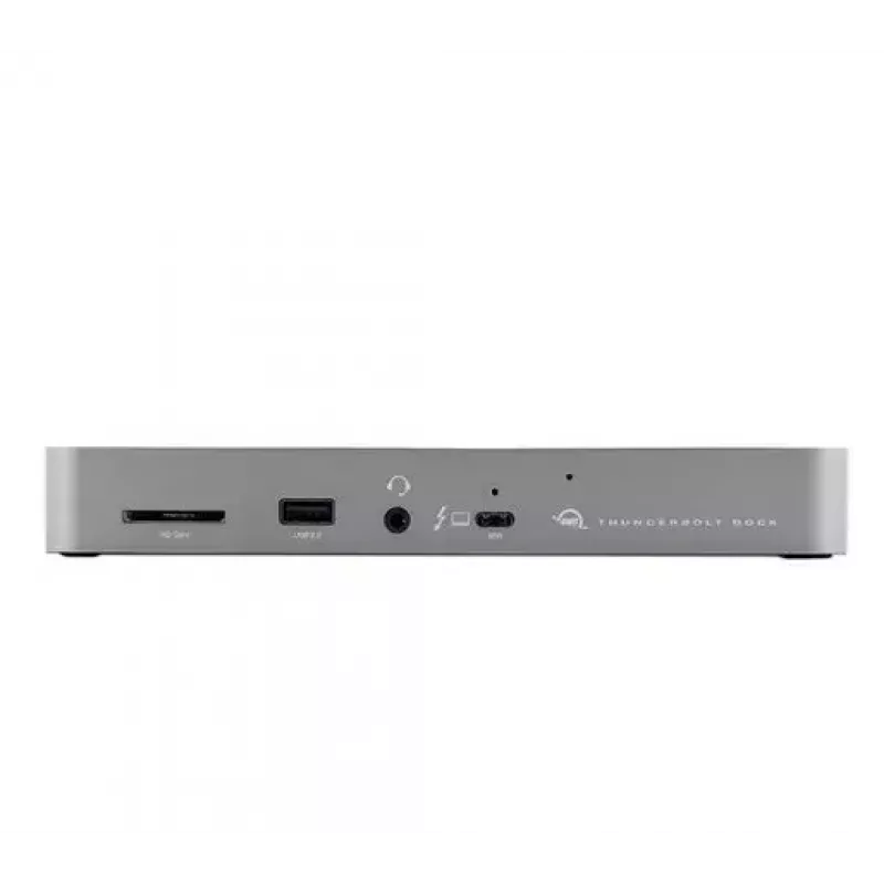 OWC Thunderbolt 4 langallinen telakka musta harmaa 3,5 mm Ethernet 1000 Mbit/s