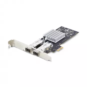 StarTech.com 2-porttinen GbE SFP verkkokortti, PCIe 2.0 x1, Intel I350-AM2 2x 1GbE -ohjain, 1000BASE kupari/kuitu, Dual-Port Gigabit Ethernet NIC, Desktop/Server Backplanes - Windows ja Linux yhteensopiva