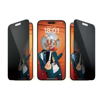 PanzerGlass ® tietosuojanäytönsuoja iPhone 15 Plus | Ultra-Wide Fit EasyAlignerilla