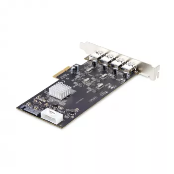 StarTech.com 4-porttinen USB PCIe-kortti, USB 3.2 5 Gbit/s, PCI Express -laajennuskortti, jossa 4 riippumatonta USB-ohjainta, 4 USB-A-porttia, Windows/macOS/Linux