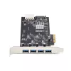 StarTech.com 4-porttinen USB PCIe-kortti, USB 3.2 5 Gbit/s, PCI Express -laajennuskortti, jossa 4 riippumatonta USB-ohjainta, 4 USB-A-porttia, Windows/macOS/Linux