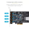 StarTech.com 4-porttinen USB PCIe-kortti, USB 3.2 5 Gbit/s, PCI Express -laajennuskortti, jossa 4 riippumatonta USB-ohjainta, 4 USB-A-porttia, Windows/macOS/Linux
