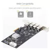 StarTech.com 4-porttinen USB PCIe-kortti, USB 3.2 5 Gbit/s, PCI Express -laajennuskortti, jossa 4 riippumatonta USB-ohjainta, 4 USB-A-porttia, Windows/macOS/Linux