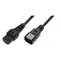 Microconnect PC1003 virtakaapeli musta 1,5 m kylmälaite pistoke C13 kylmälaite liitin C14