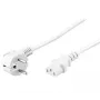 Microconnect PE010430W virtajohto valkoinen 3 m virtapistoke tyyppi E+F C13-liitin