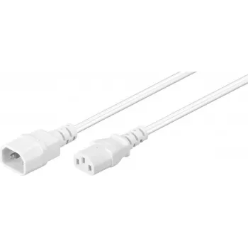 Microconnect PE040605W virtajohto valkoinen 0,5 m C14-liitin C13-liitin