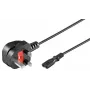 Microconnect PE090718 virtajohto musta 1,8 m virtapistoke tyyppi G C7-liitin