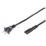 Microconnect PE110718 virtajohto musta 1,8 m virtapistoke tyyppi A C7-liitin