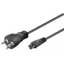 Microconnect PE120805 virtajohto musta 0,5 m virtapistoke tyyppi K C5-liitin