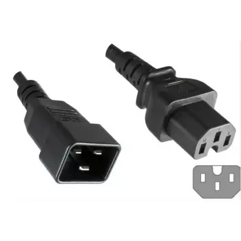 Microconnect PE152018 virtajohto musta 1,8 m C20-liitin C15-liitin