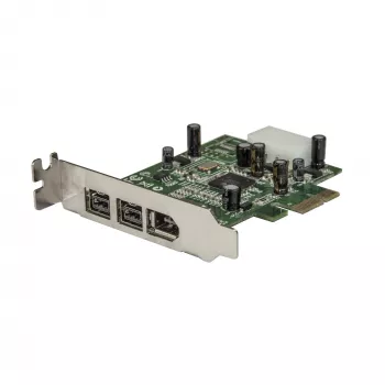 StarTech.com 3 porttia 2b 1a Low Profile 1394 PCI Express FireWire -korttiadapteri