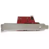 StarTech.com 2x M.2 SATA SSD -ohjainkortti – PCIe, PCIe, M.2, Full-Height / Low-Profile, PCI 2.0, punainen, CE, FCC, TAA