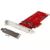 StarTech.com 2x M.2 SATA SSD -ohjainkortti – PCIe, PCIe, M.2, Full-Height / Low-Profile, PCI 2.0, punainen, CE, FCC, TAA